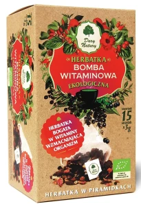 Herbatka owocowa Bomba Witaminowa piramidki BIO 45g Dary Natury