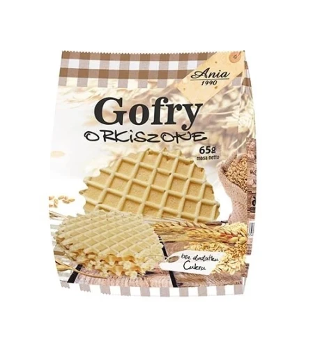 Gofry orkiszowe bez dodatku cukru 65g Ania