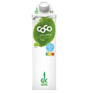 Woda kokosowa NATURALNA z młodych kokosów BIO 1l Dr Martins
