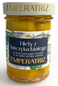 Tuńczyk Biały filety w BIO oliwie z oliwek extra virgin MSC 180/120g Emperatriz