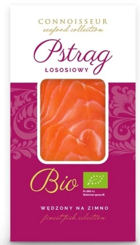 Pstrąg łososiowy BIO wędzony na zimno 100g Connoisseur