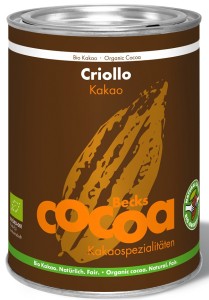 Kakao Criollo w proszku bezglutenowe BIO 250g Becks Cocoa Fair Trade