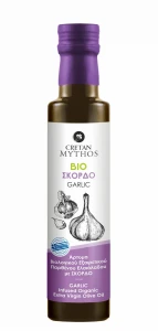 Oliwa z oliwek extra virgin BIO z Czosnkiem 250ml Cretan Mythos