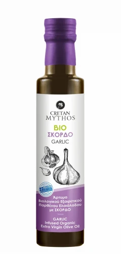 Oliwa z oliwek extra virgin BIO z Czosnkiem 250ml Cretan Mythos