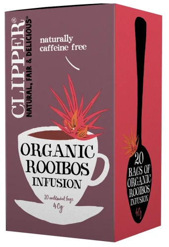 Herbata CLIPPER Rooibos BIO Fair Trade 20x2g saszetek