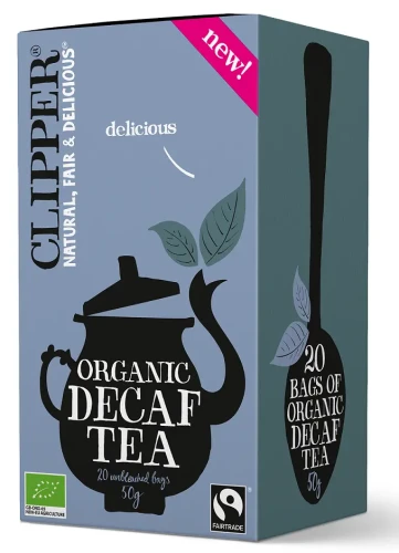 Herbata CLIPPER Czarna BEZTEINOWA BIO 20x2,5g Fair Trade