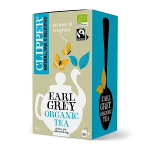 Herbata CLIPPER Czarna Earl Grey BIO Fair Trade 20x2g saszetek