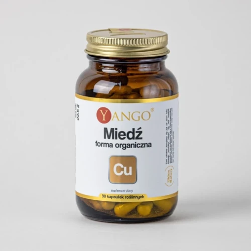 Miedź organiczna - glukonian 90 kaps Yango