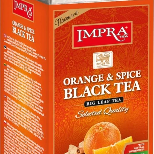 Herbata czarna orange & spicy puszka 200g IMPRA