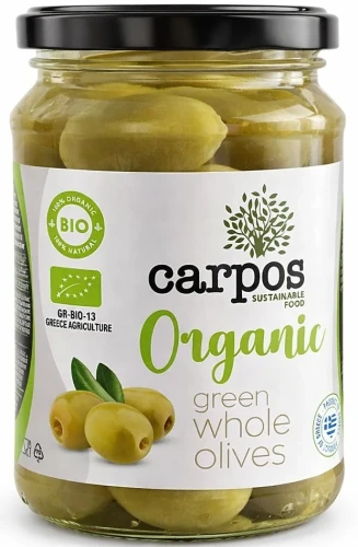 Oliwki Zielone greckie bez pestek BIO 355g Carpos