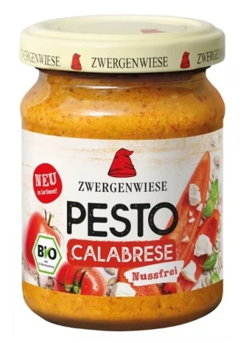 Pesto Calabrese z papryką, serem Ricotta i Parnezanem BIO 125g Zwergenwiese