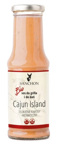Sos Cajun Island bezglutenowy LCHF BIO 210ml Sanchon