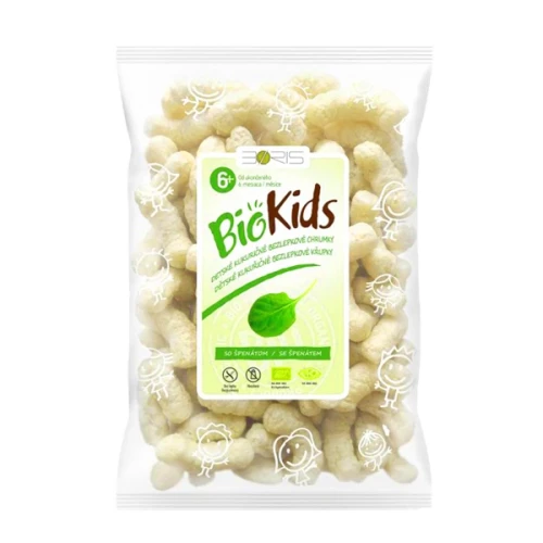 Chrupki kukurydziane ze Szpinakiem bezglutenowe BIO 55g BioKids