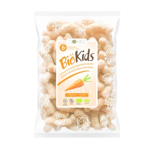 Chrupki kukurydziane z Marchewką bezglutenowe BIO 55g BioKids