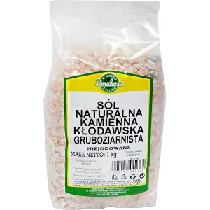Sól kłodawska różowa GRUBA naturalna kamienna 1kg SMAKOSZ