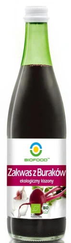 Zakwas z kiszonego buraka BIO bezglutenowy 500 ml BioFood