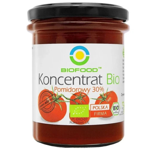 Koncentrat pomidorowy 30% bezglutenowy BIO 200g BioFood