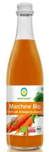 Sok z marchwi kiszonej NFC bezglutenowy BIO 500ml Bio Food
