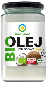 Olej kokosowy surowy VIRGIN BIO bezglutenowy 670ml BioFood