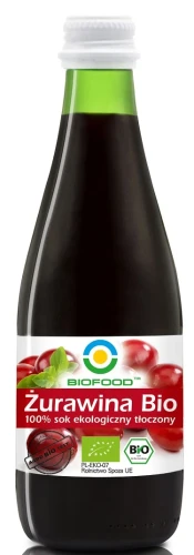 Sok żurawinowy NFC BIO bezglutenowy 300 ml BioFood