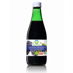 Sok z czerwonych winogron 100% NFC BIO bezglutenowy 300 ml BioFood