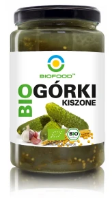 Ogórki kiszone BIO bezglutenowe 700g BioFood 
