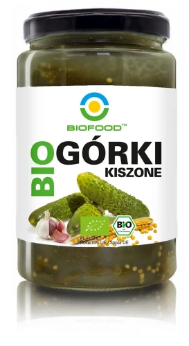 Ogórki kiszone BIO bezglutenowe 700g BioFood 