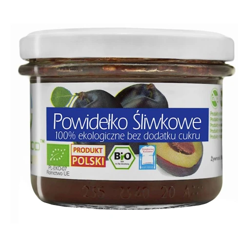 Powidła śliwkowe bez dodatku cukru BIO bezglutenowe 180 g BioFood