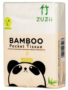 Chusteczki bambusowe kieszonkowe 8x8 Zuzii
