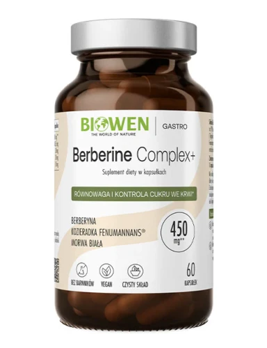 Berberine Complex+ Berberys Kozieradka Morwa 60 kapsułek Biowen
