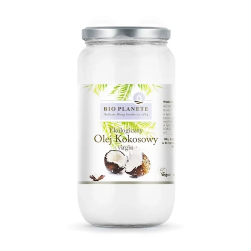 Olej kokosowy Virgin nierafinowany surowy BIO 950ml BioPlanete