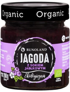 Dżem z jagody leśnej bez dodatku cukru BIO 200 g  Runoland