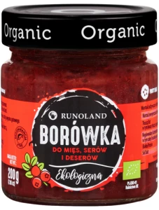 Borówka do mięs serów i deserów - Borówka brusznica BIO 200g Runoland