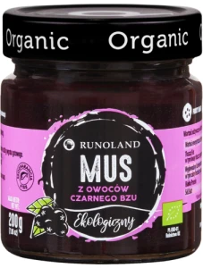 Mus z owoców czarnego bzu BIO 200g Runoland