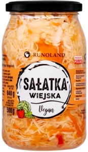 Sałatka Wiejska z kapusty marchwi cebuli i ogórka 900ml /840g Runoland