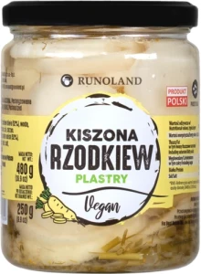 Rzodkiew biała kiszona plastry 480g Runoland