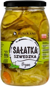 Sałatka Szwedzka z ogórków cebuli i marchwi 900ml /850g Runoland