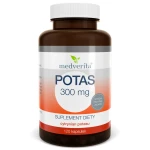 Potas cytrynian 300mg 120 kapsułek/112g Medverita