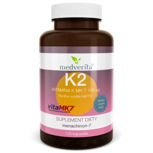 Witamina K2 MK7 100µg 120kaps/40,8g Medverita