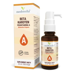Witamina A Beta karoten CaroCare 30ml/600 kropli Medverita