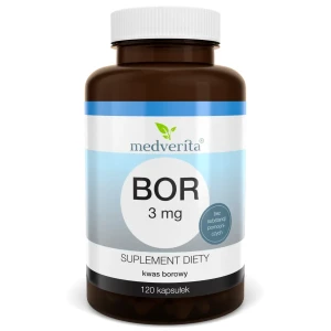 Bor 3mg kwas borowy 120 kapsułek/30g Medverita