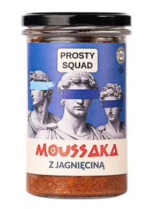 Moussaka grecka z jagnięciną 460g Prosty Squad