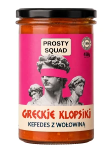 Keftedes Klopsiki greckie w sosie pomidorowym 460g Prosty Squad