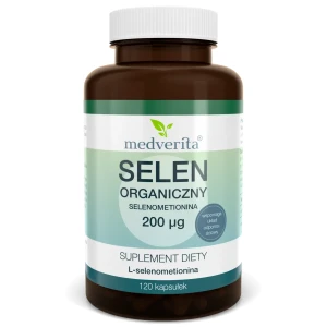 Selen organiczny L-Selenometionina 200µg 120 kaps Medverita