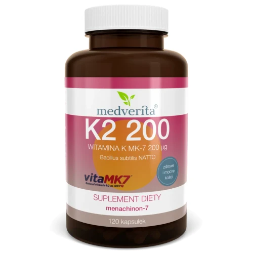 Witamina K2 MK7 200mcg 120 kapsułek Medverita