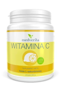 Witamina C w proszku - Kwas L-askorbinowy 900g Medverita