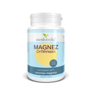 Magnez cytrynian w proszku 400g Medverita