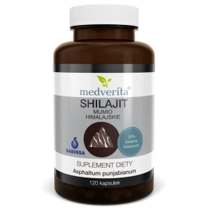 Mumio himalajskie Shilajit 20% kwasów fulwowych 120kaps/33g Medverita