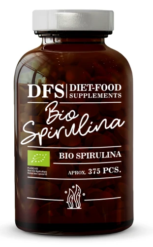 Spirulina w tabletkach 375 sztuk BIO 150g Diet-Food