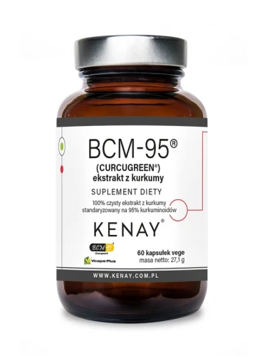 Kurkumina BCM-95 czysty ekstrakt z kurkumy 60kaps Kenay
